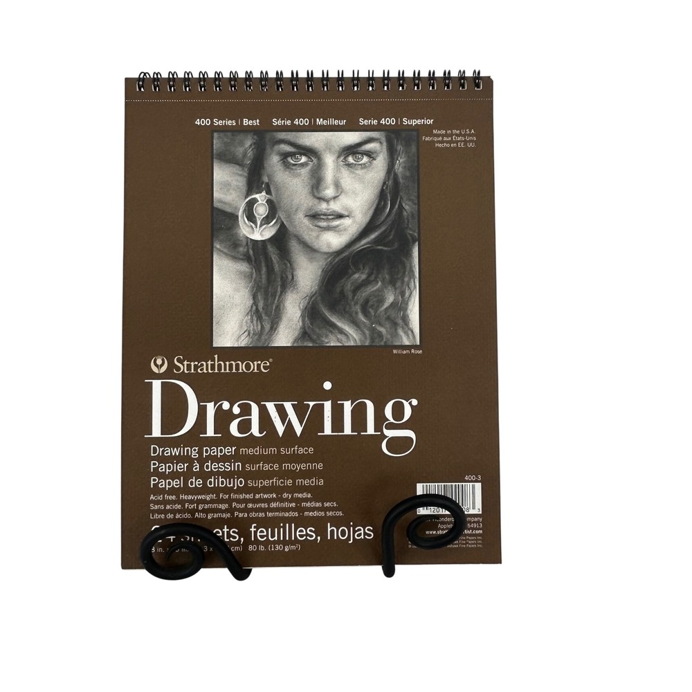 Strathmore 400 Series Drawing Paper Pad 8x10 Medium Surface 80lb 400-3 NEW